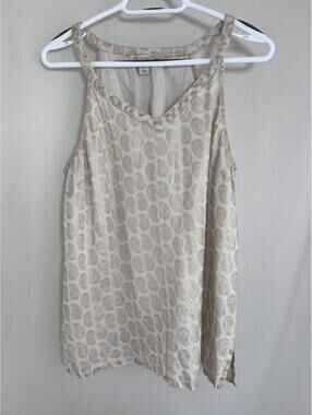 Saint Tropez West Tank Top Women's Large 100% Linen